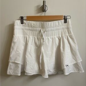 Target JoyLab White Skorts with Ruffled Skirt Overlay